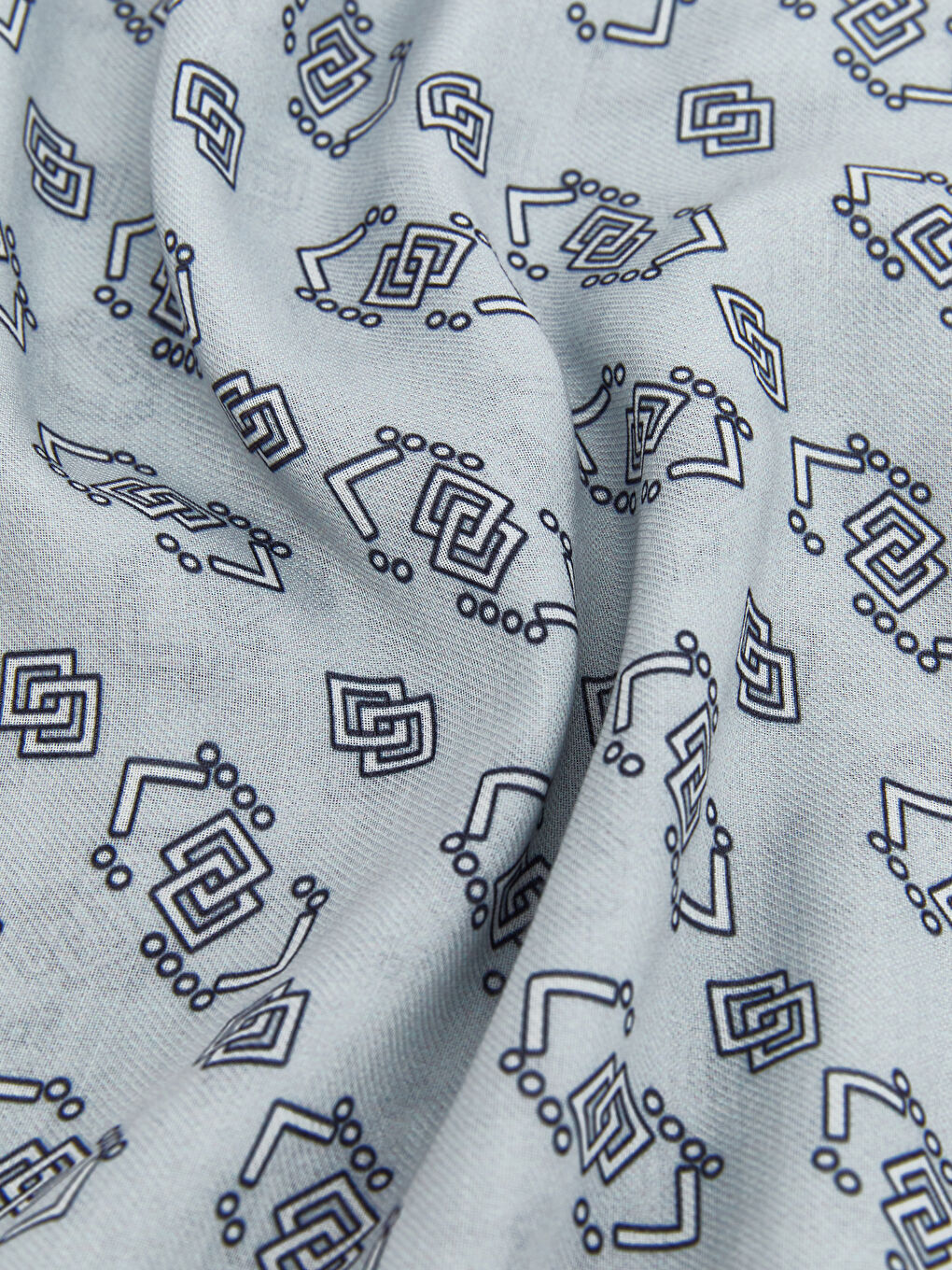 Turkuaz Desenli Kadın Şal -2