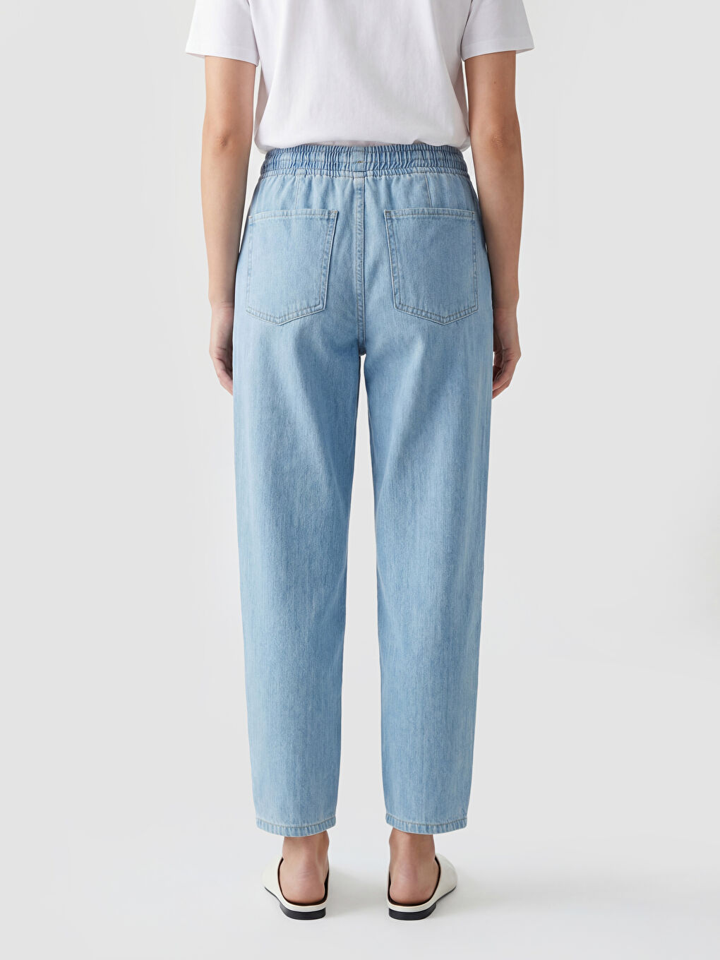 Elastic Waist Balloon Fit Women's Jeans-2