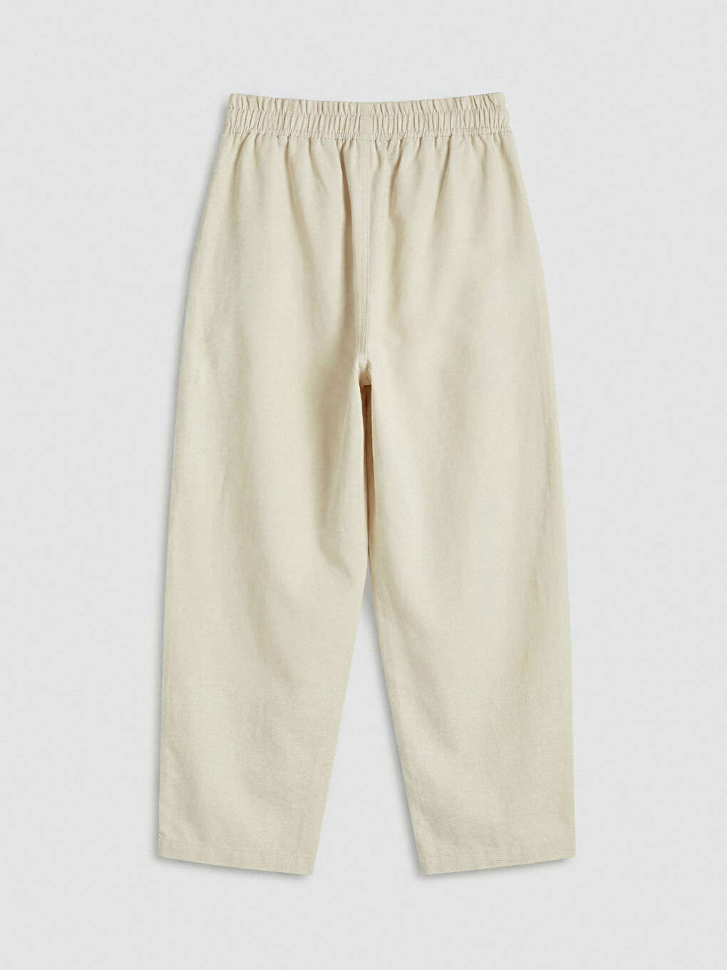 Bej Loose Fit Kız Çocuk Pantolon-1