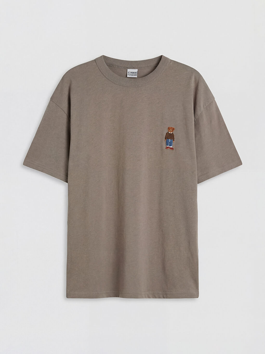 Kahverengi Ayı Teddy Nakışlı Erkek Çocuk Tişört