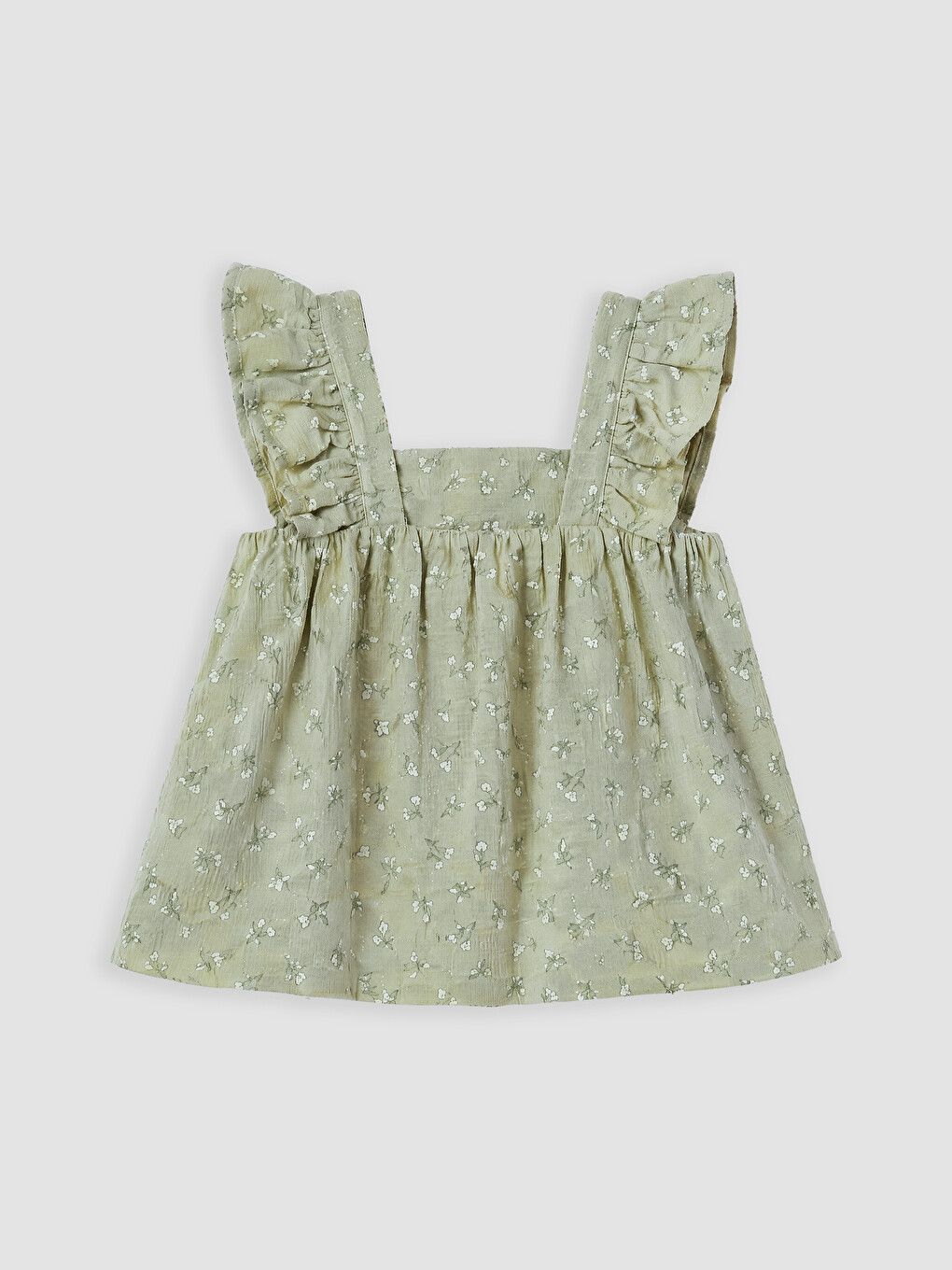 Çiçekli Kız Bebek Şortlu Takım-3