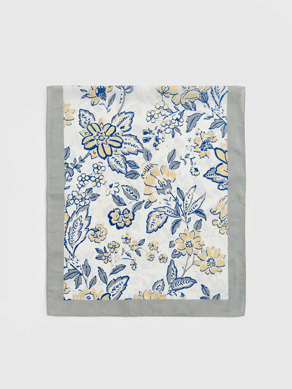 Karışık Çiçek Desenli Kadın Şal-1