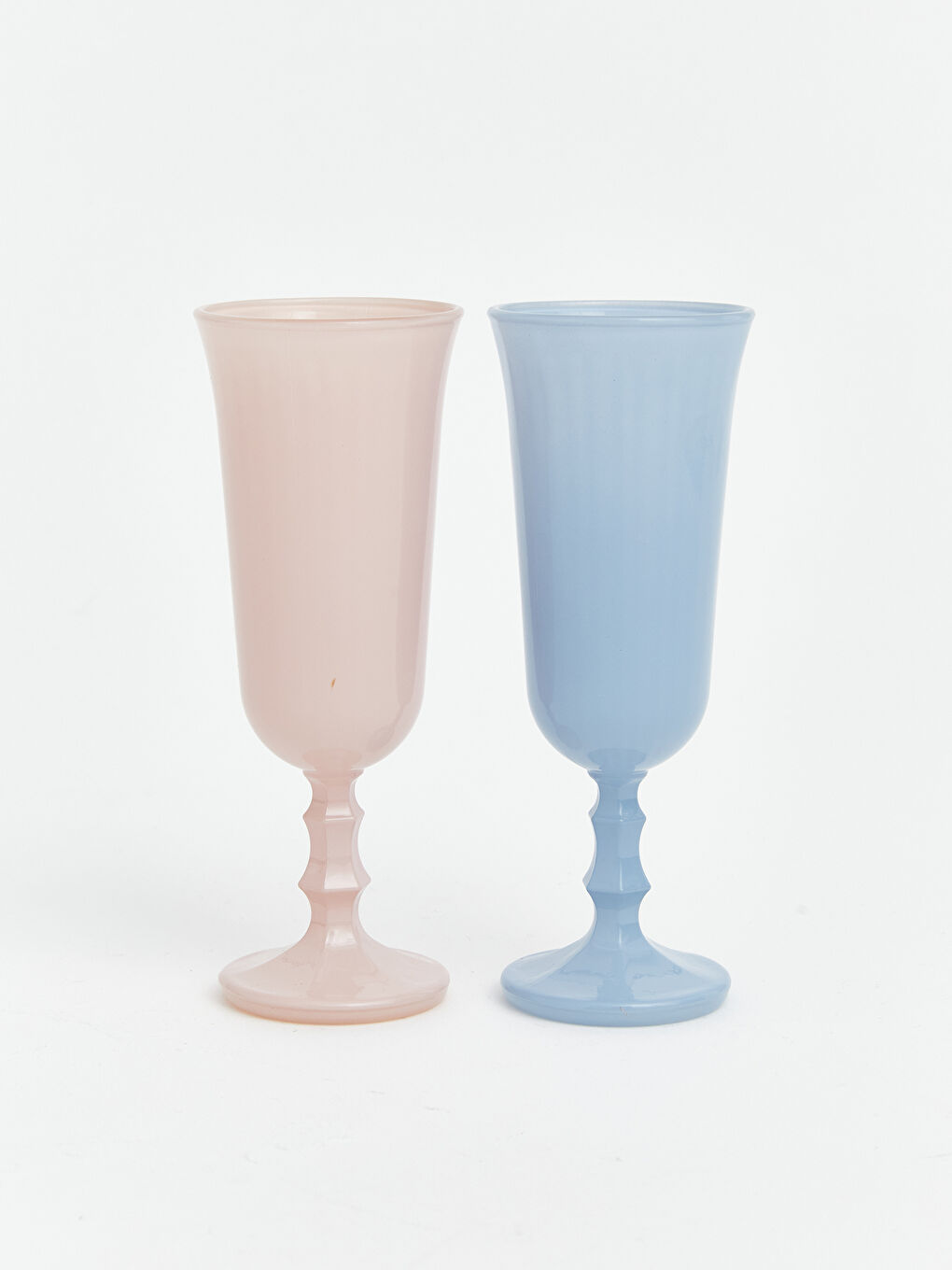 Karışık Ayaklı Cam Su Bardağı 120 ml 2'li-1