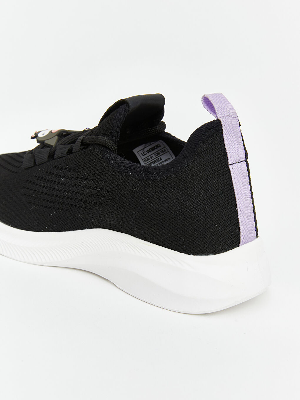 Siyah Kuromi Lisanslı Fileli Kız Çocuk Spor Ayakkabı-4