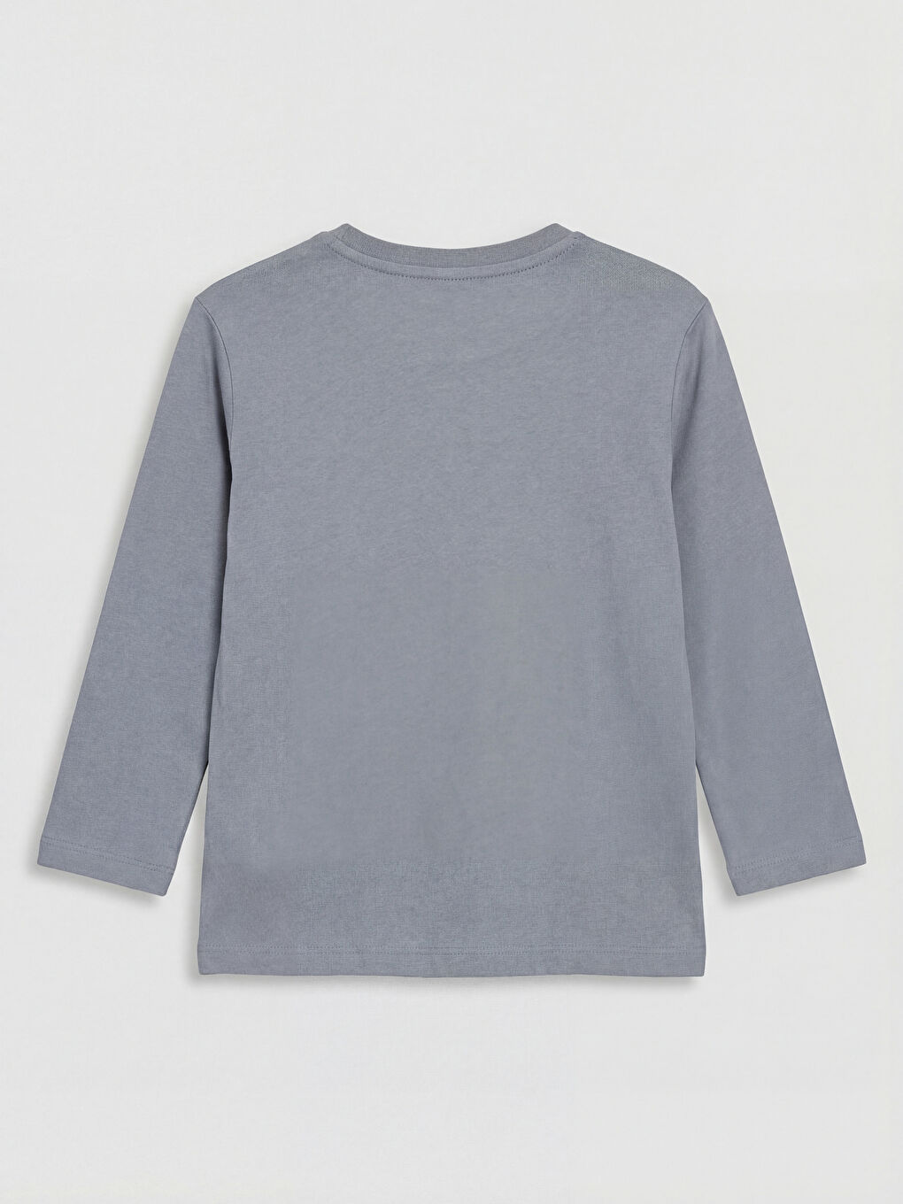 Gri Bisiklet Yaka Erkek Çocuk Pijama Takım-2