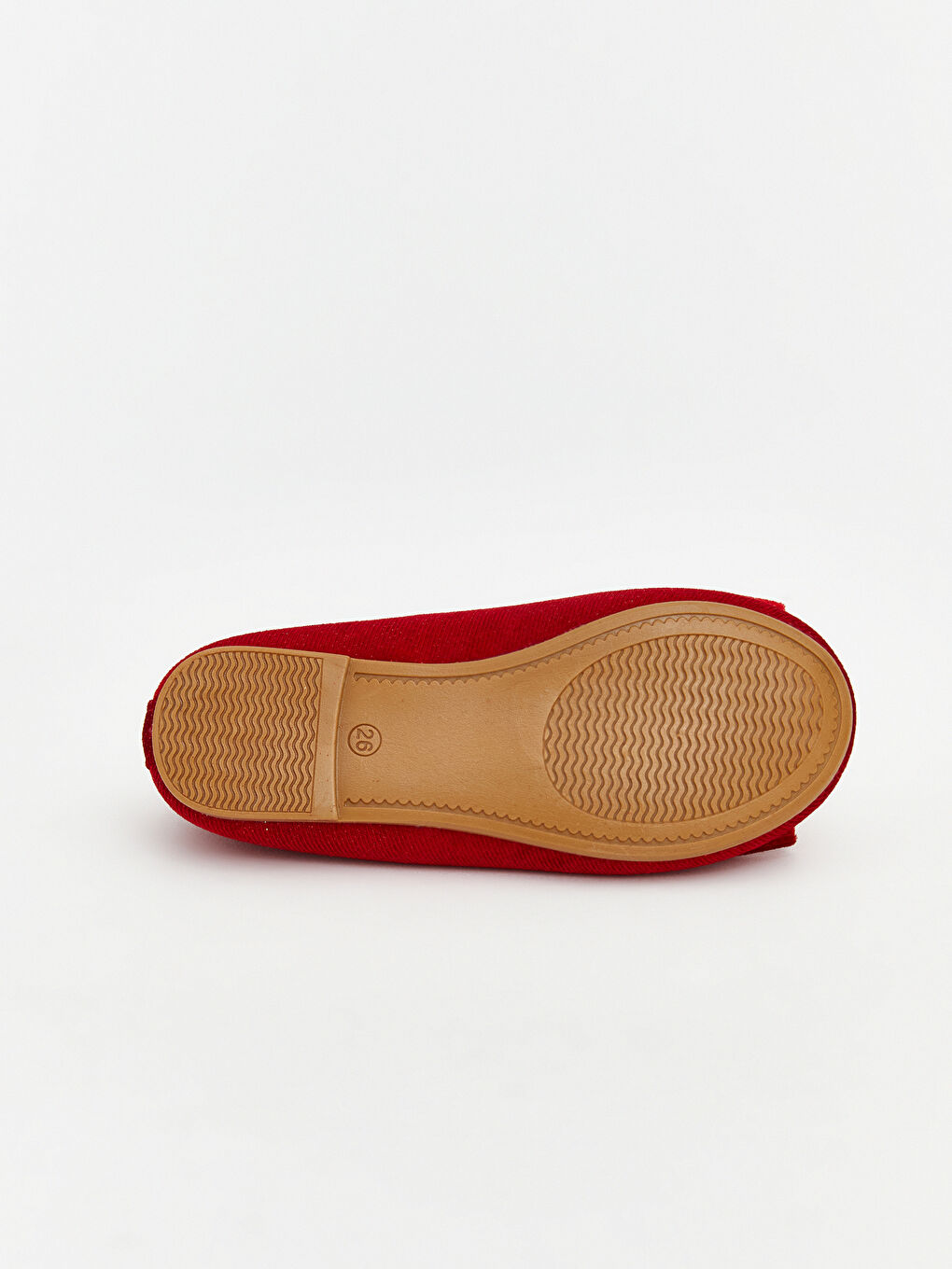 Kırmızı Süet Görünümlü Kız Bebek Babet-3