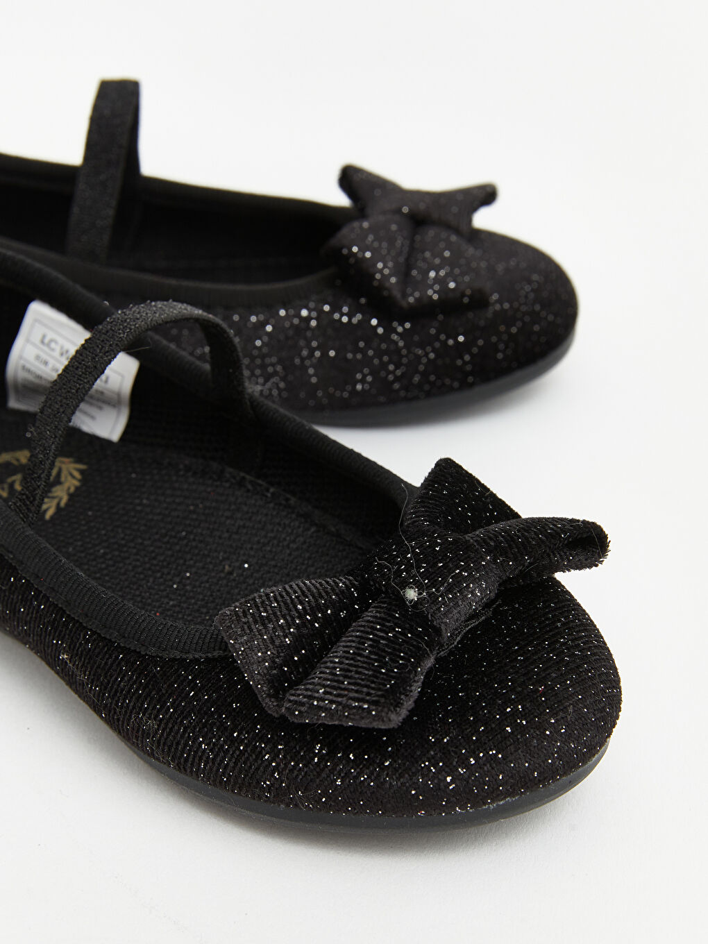 Siyah Süet Görünümlü Kız Bebek Babet-2