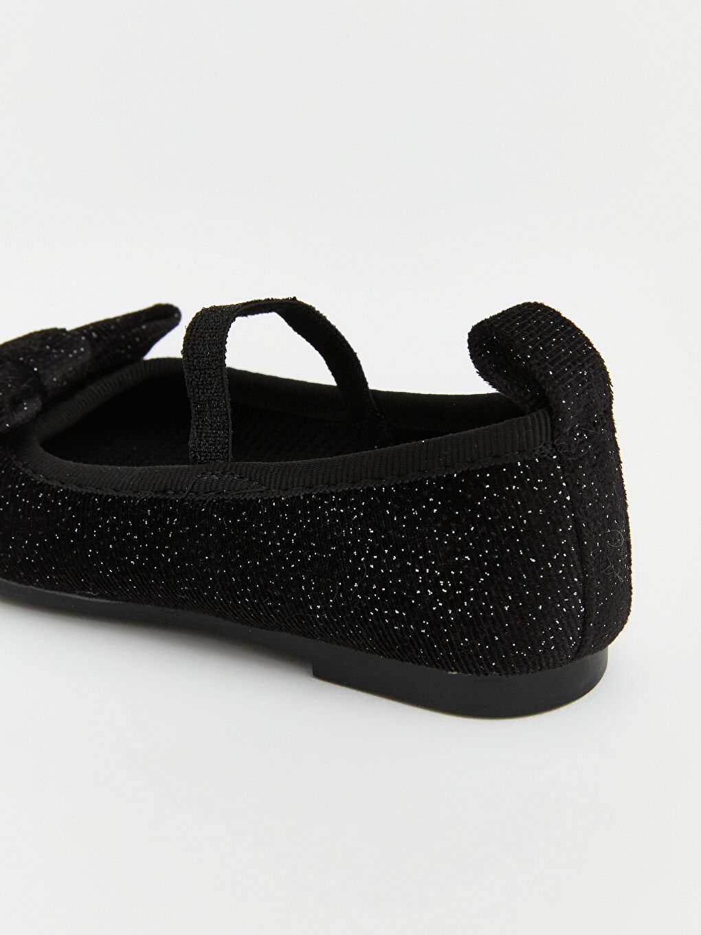 Siyah Süet Görünümlü Kız Bebek Babet-4