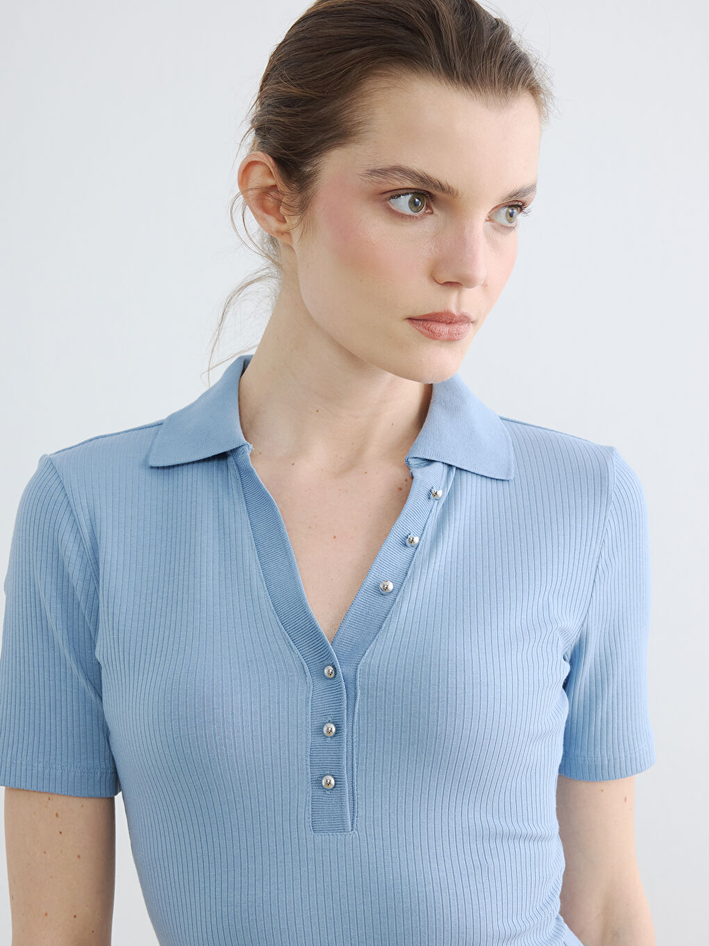 Polo Collar Women's T-Shirt