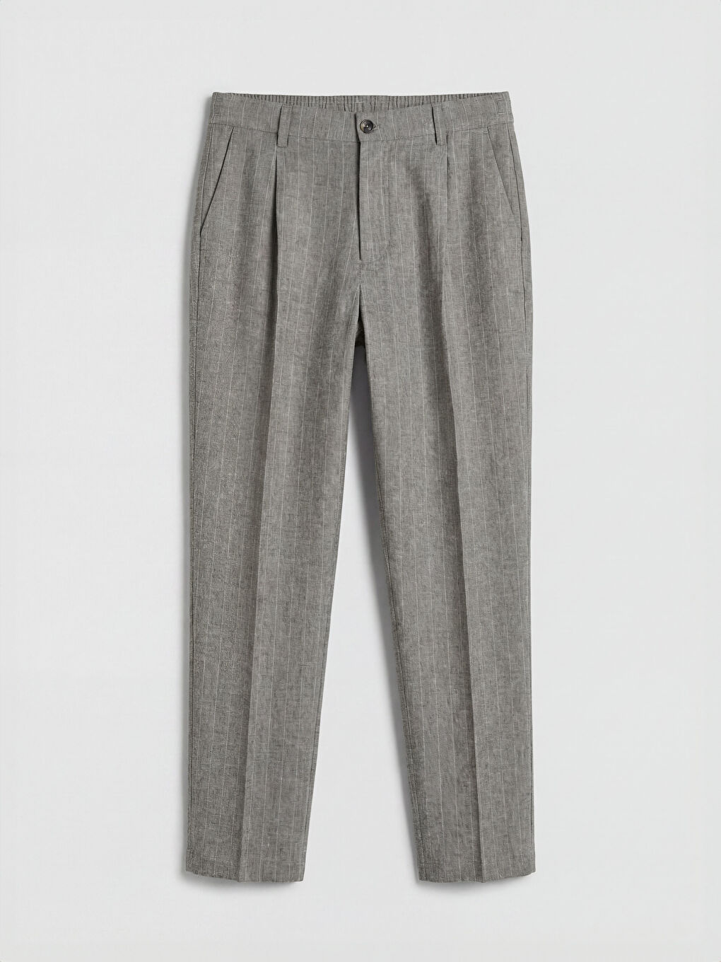 Kahverengi Regular Fit Erkek Pileli Pantolon