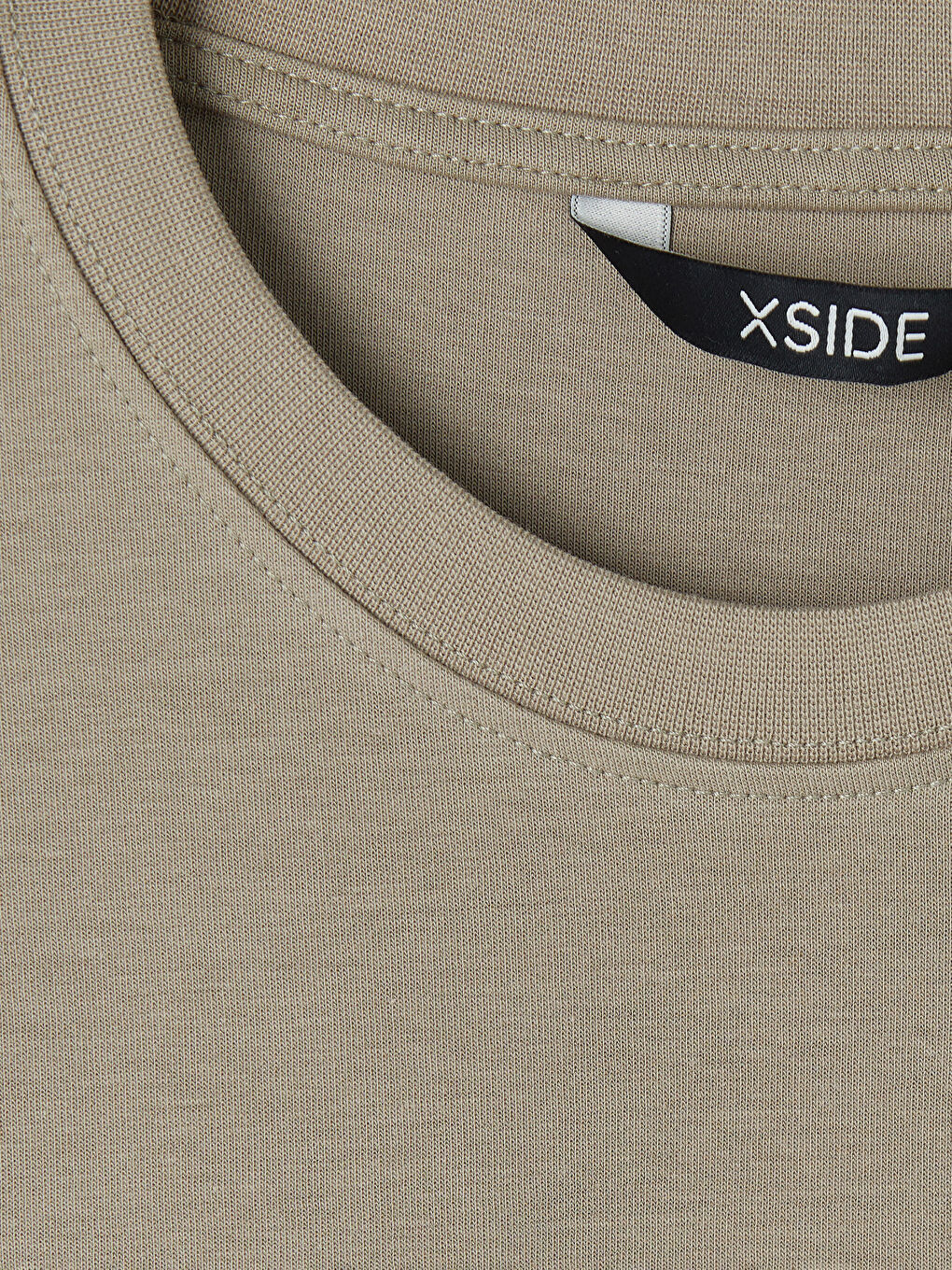 Kahverengi Regular Fit Bisiklet Yaka Erkek Tişört-2