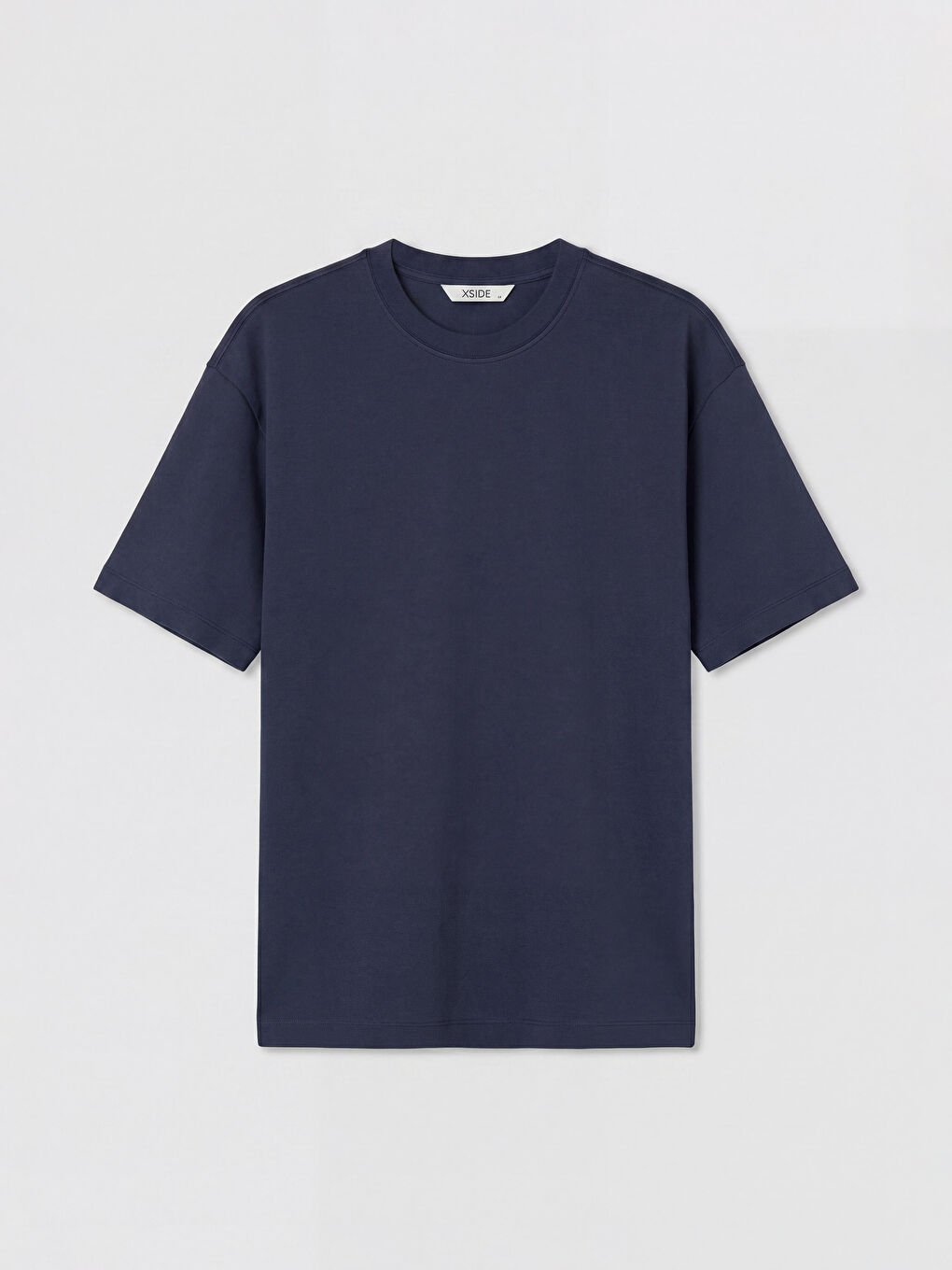 Lacivert Regular Fit Bisiklet Yaka Erkek Tişört