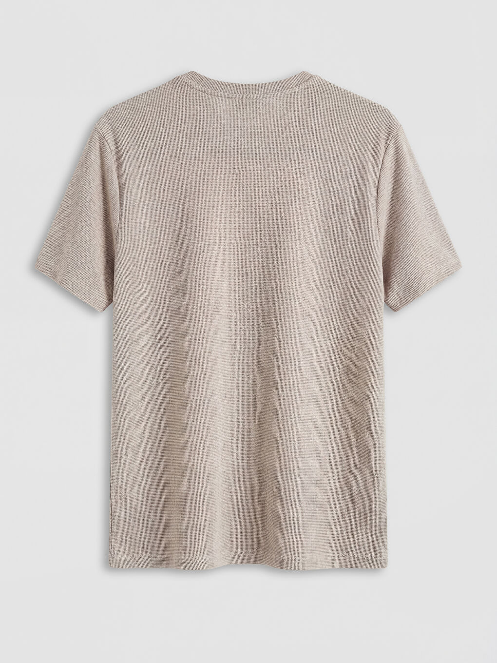 Kahverengi Bisiklet Yaka Erkek Tişört-5