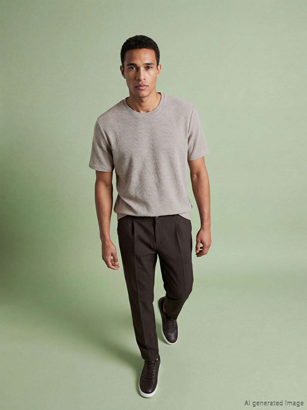 Мужская футболка с круглым вырезом-1