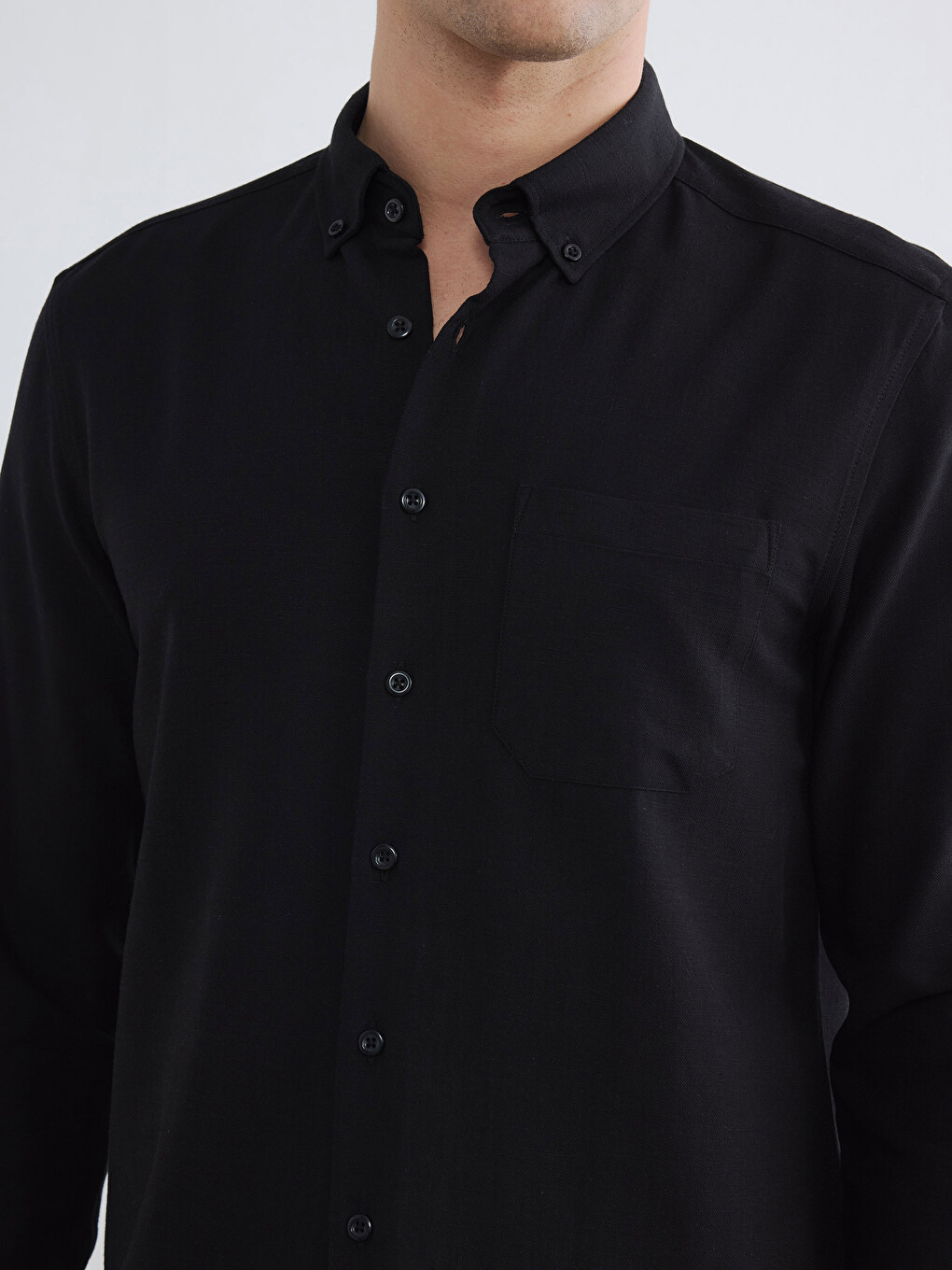 Regular Fit Men's Textured Shirt-2