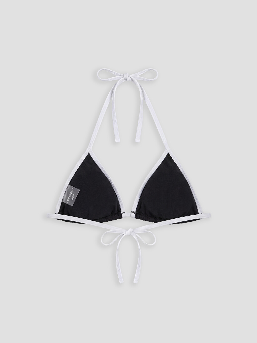 Siyah Çıkarılabilir Pedli Kadın Bikini Üstü-1