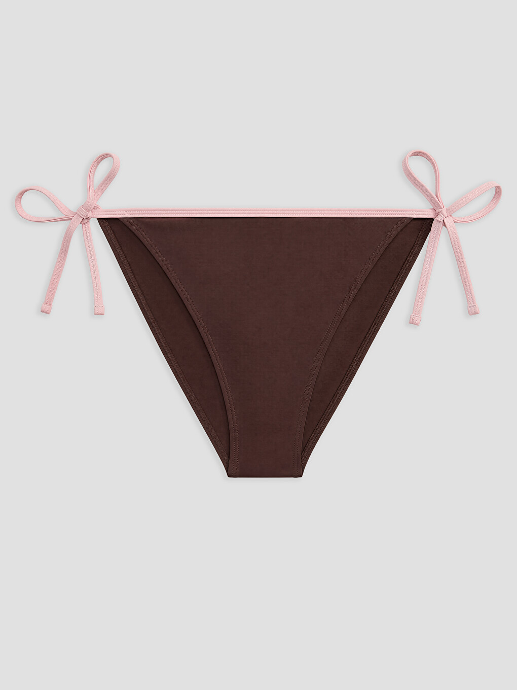 Kahverengi Kadın Yanlardan Bağlamalı Bikini Altı