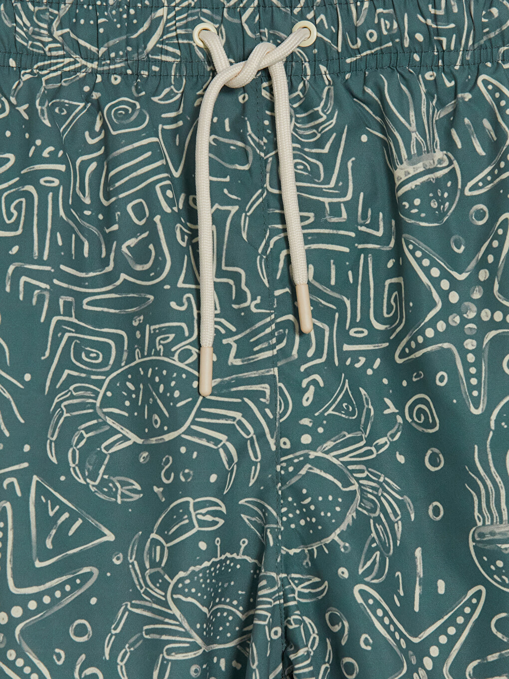 Short Patterned Men's Swimming Shorts-1