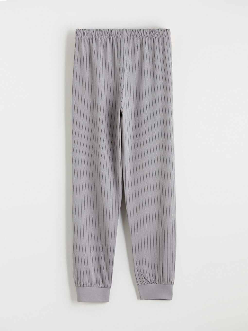 Gri Bisiklet Yaka Baskılı Erkek Çocuk Pijama Takım-10