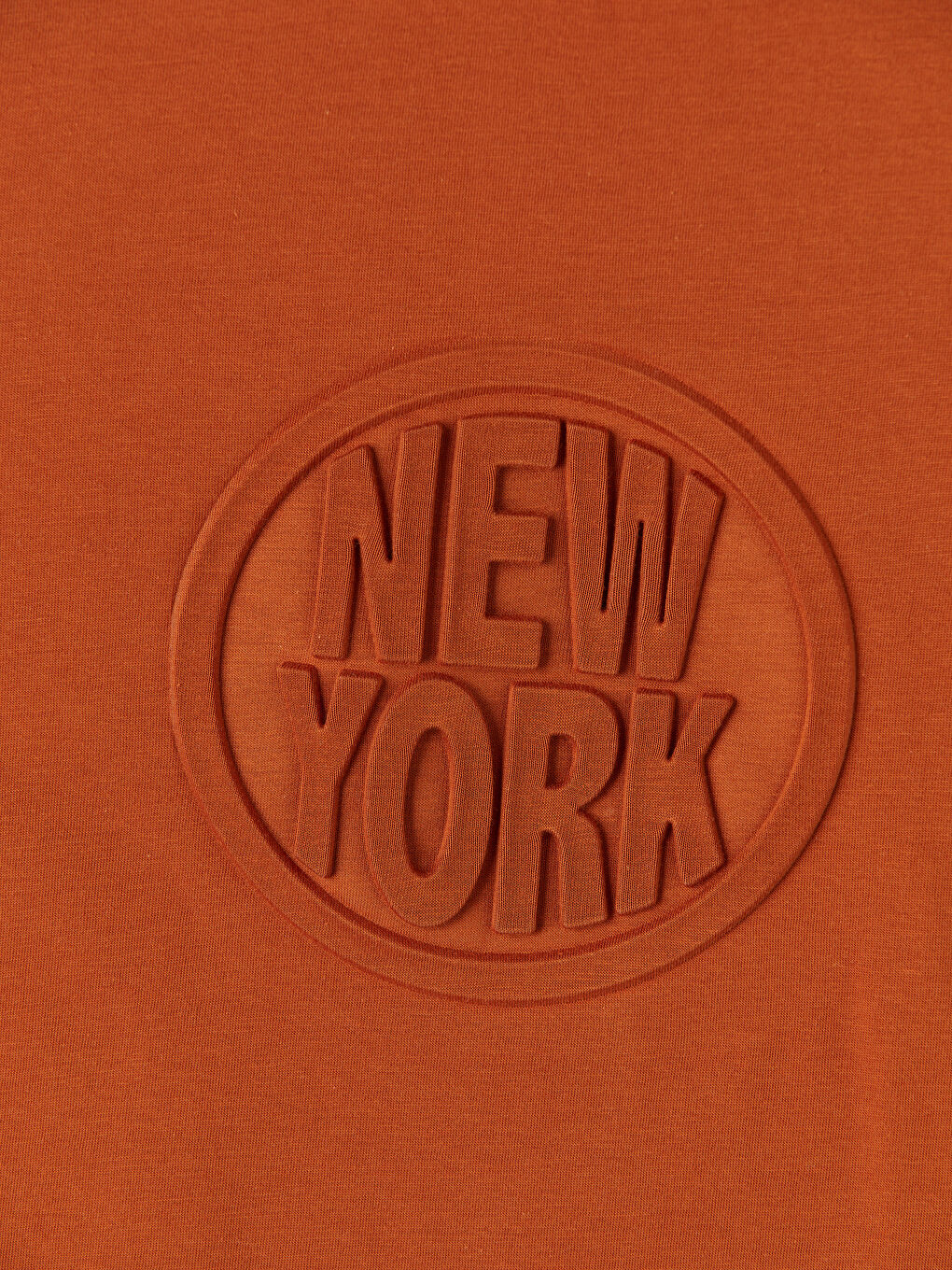 Turuncu New York Baskılı Erkek Çocuk Tişört-2