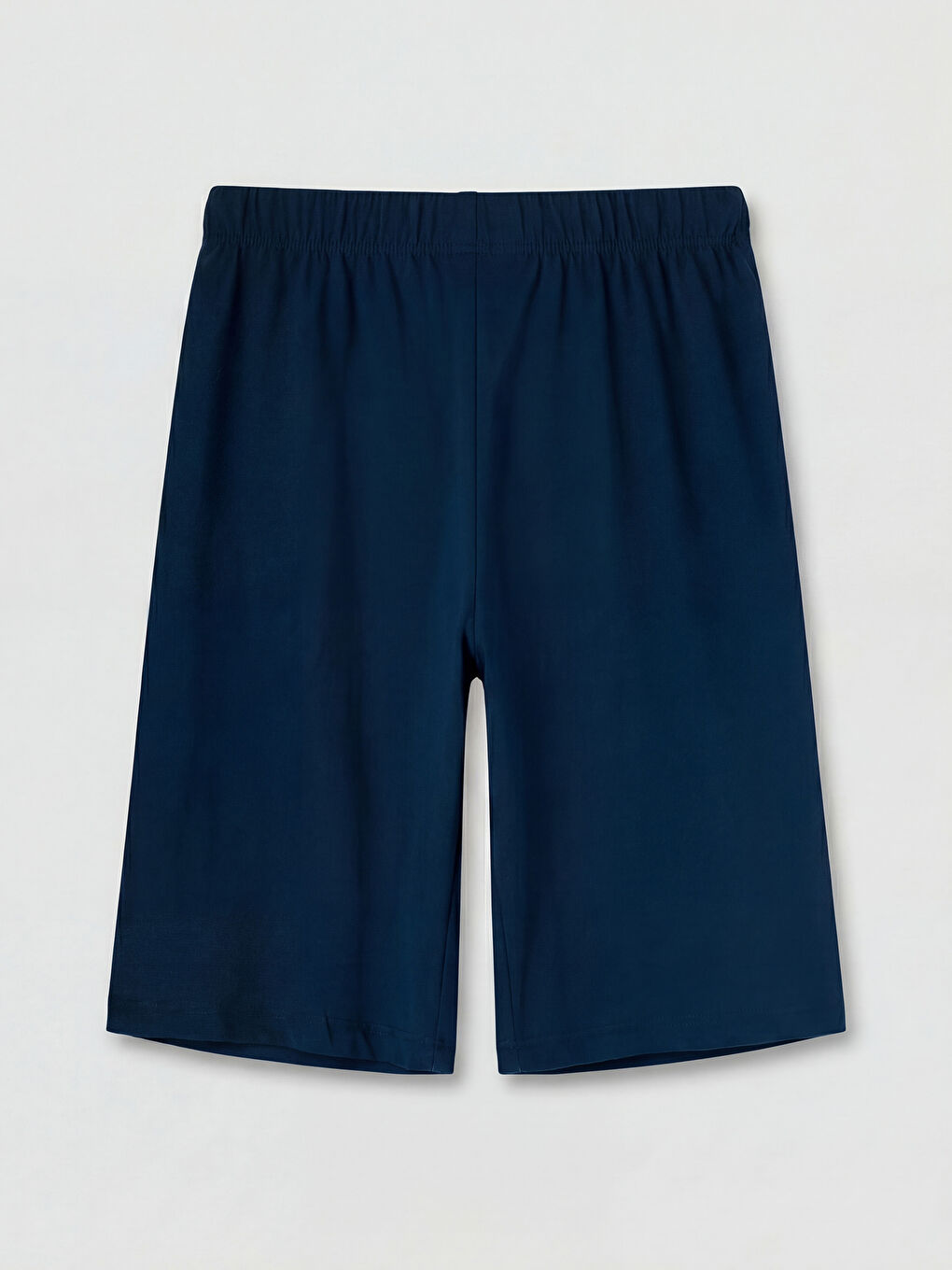 Lacivert Beli Lastikli Baskılı Erkek Çocuk Pijama Şort-1