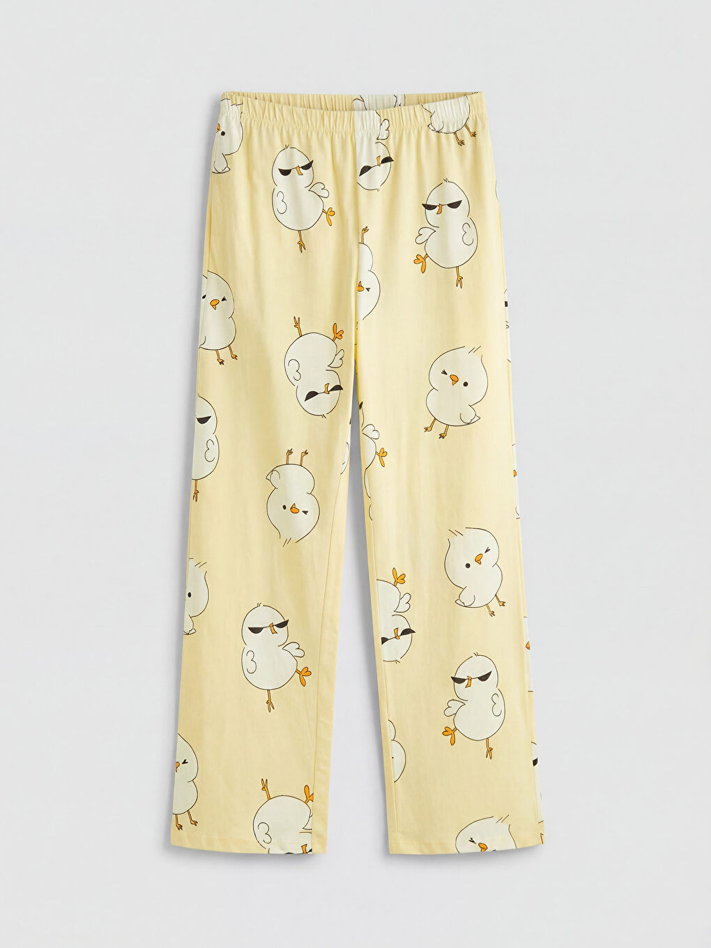 Sarı Civciv Baskılı Kadın Pijama Takımı-3