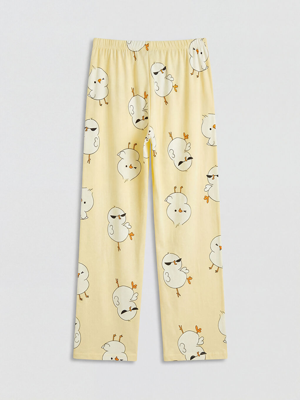 Sarı Civciv Baskılı Kadın Pijama Takımı-4