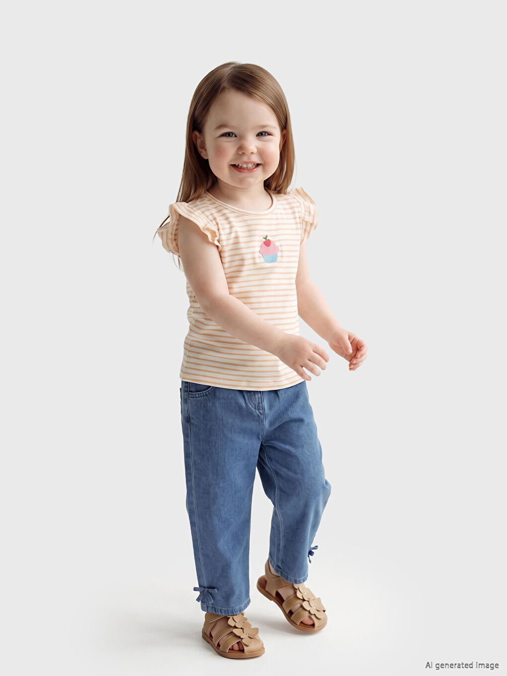 Baby Girls' Jeans-1