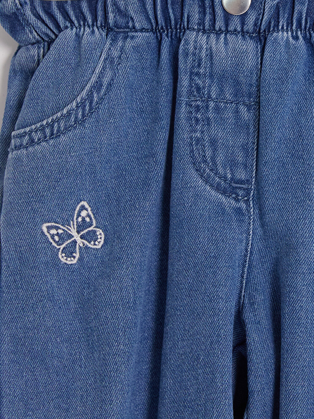 Relax Fit Kız Bebek Jean Pantolon-1