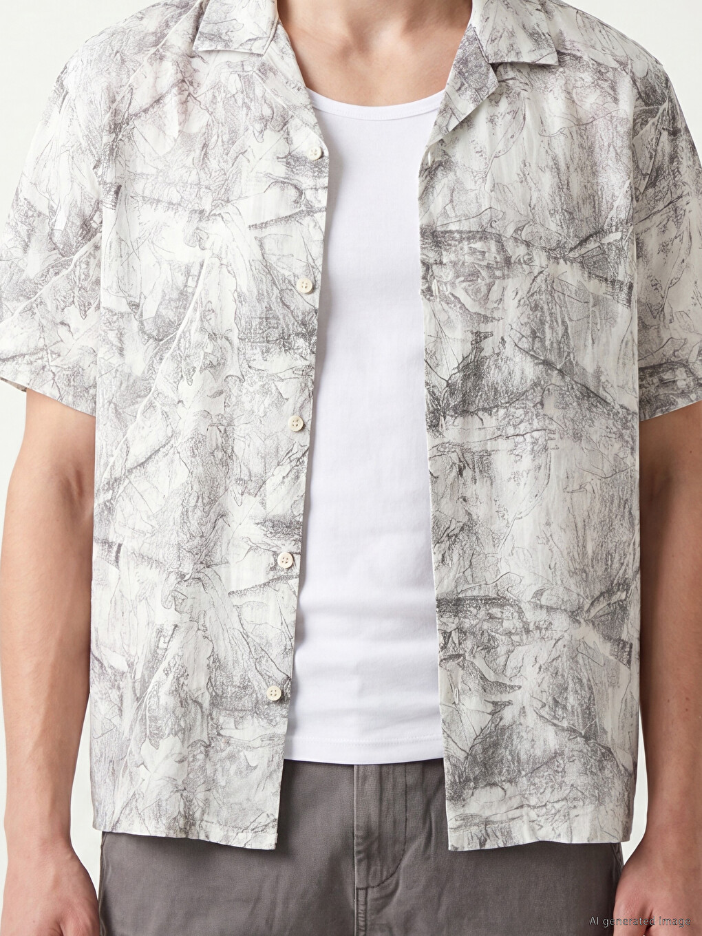 Relax Fit Patterned Men's Shirt-2