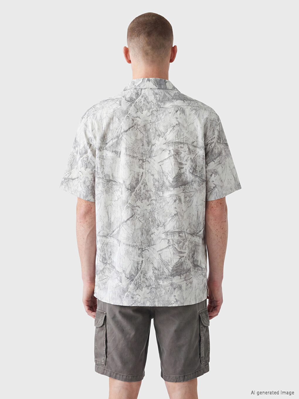 Relax Fit Patterned Men's Shirt-3