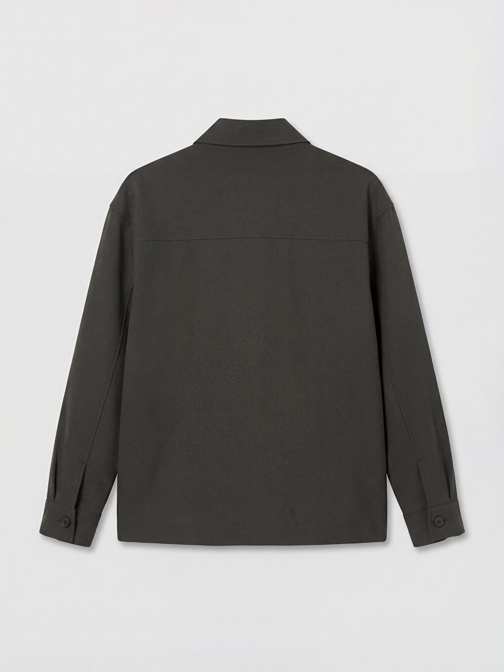 Haki Rahat Kalıp Gömlek Yaka Erkek Mont-1