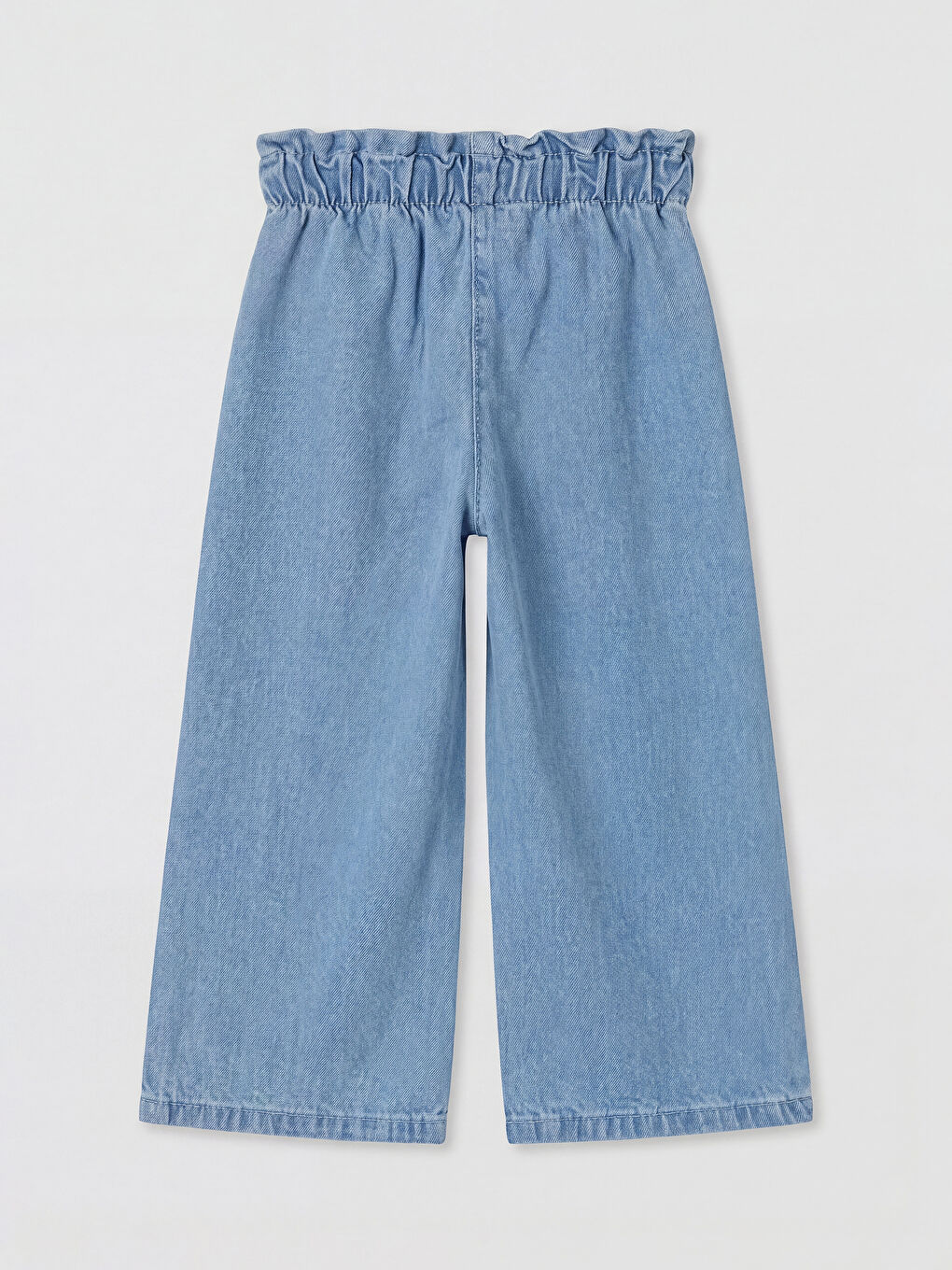 Mavi Kız Bebek Nakışlı Jean Pantolon-1