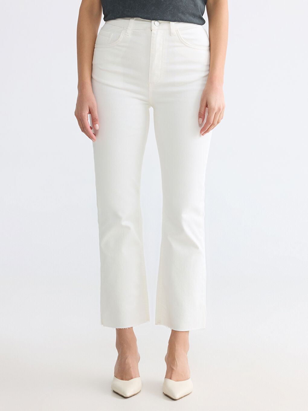 Crop Flare Women's Jeans-1