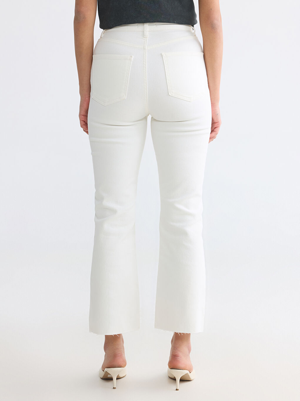 Crop Flare Women's Jeans-3