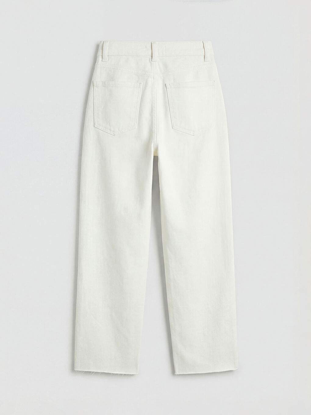 Ekru Regular Fit Kadın Jean Pantolon-1