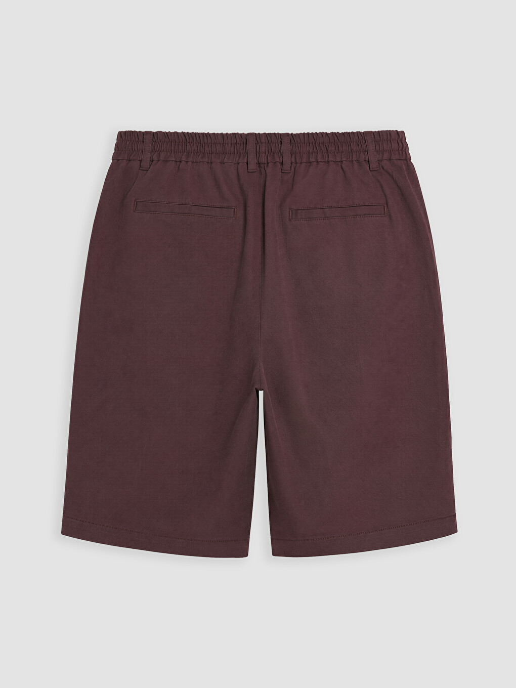 Kahverengi Regular Fit Keten Karışımlı Erkek Şort-2