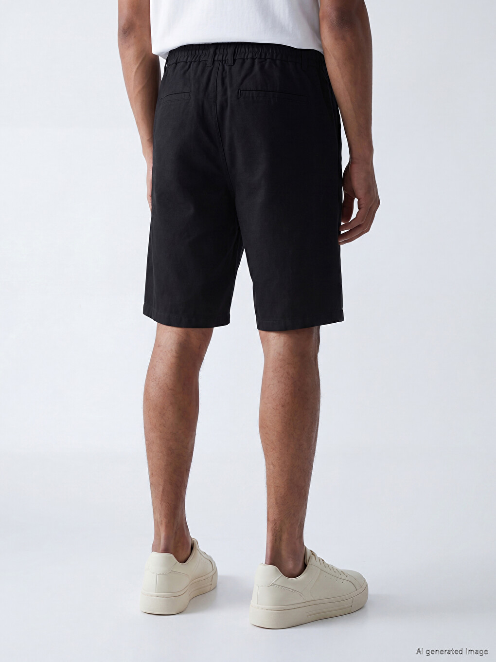 Linen Blend Men's Shorts-3