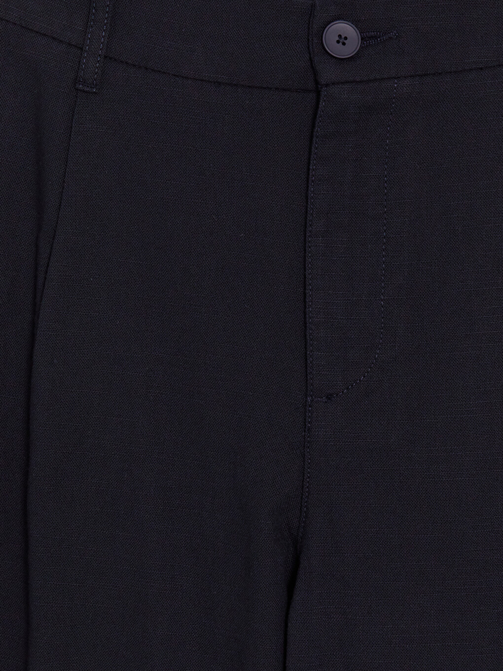Lacivert Regular Fit Erkek Pileli Pantolon-6