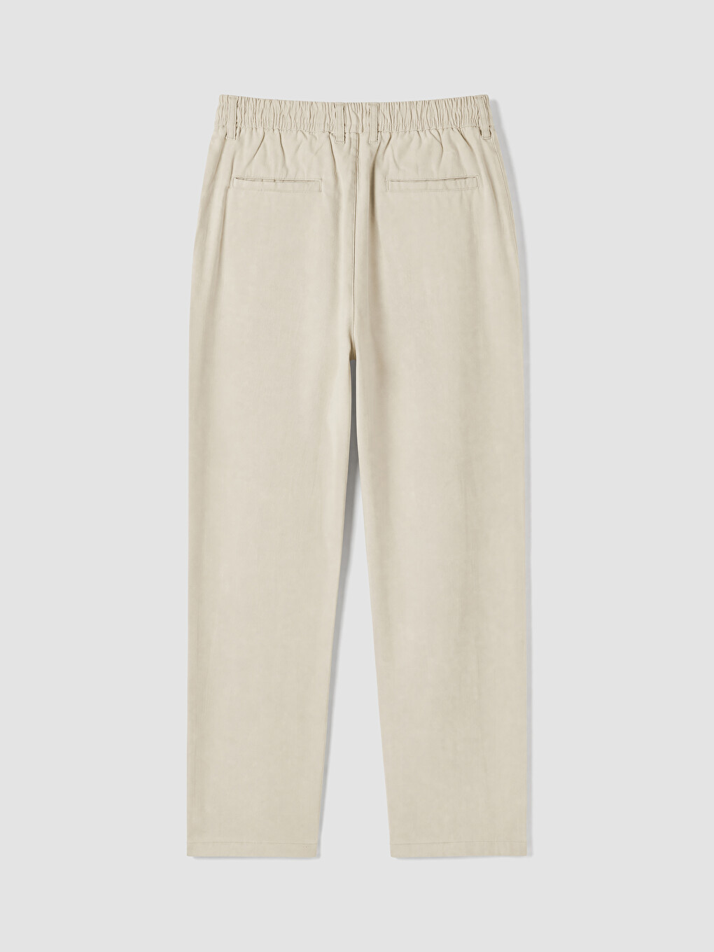 Bej Regular Fit Erkek Pileli Pantolon-2