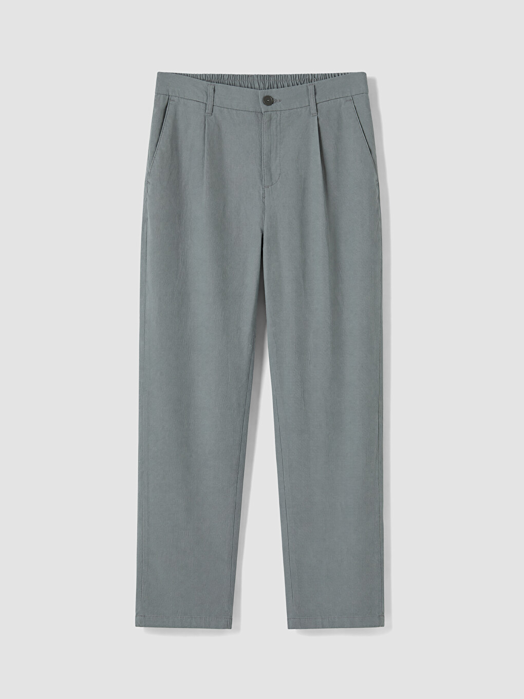 Yeşil Regular Fit Erkek Pileli Pantolon