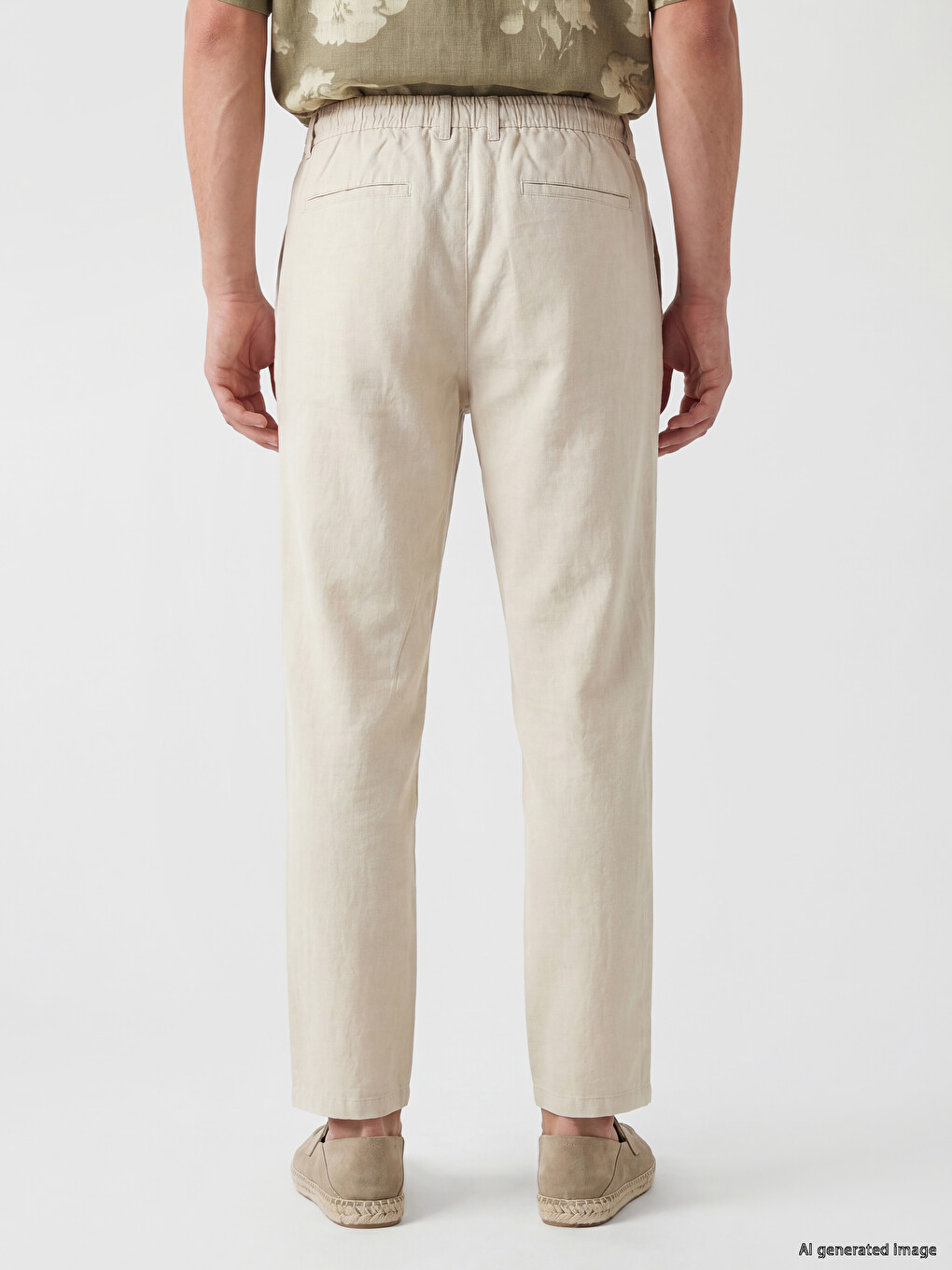 Regular Fit Men's Pleated Trousers-3