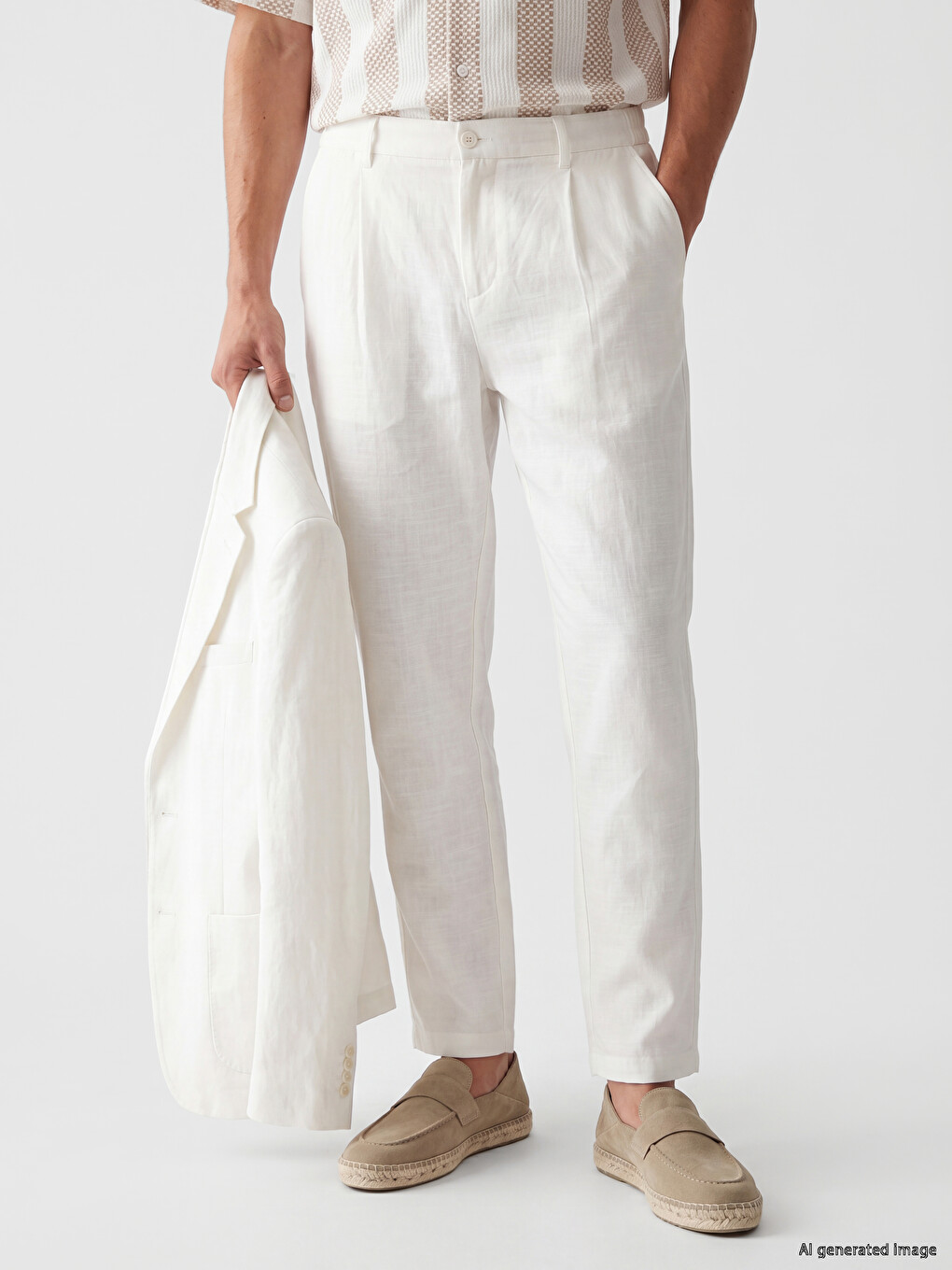 Man White Trousers