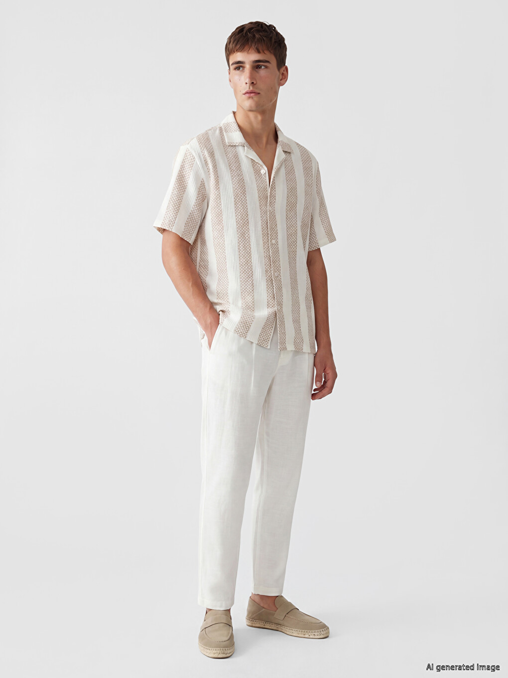 Man White Trousers-1