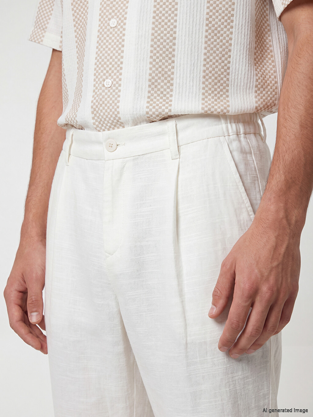 Man White Trousers-2