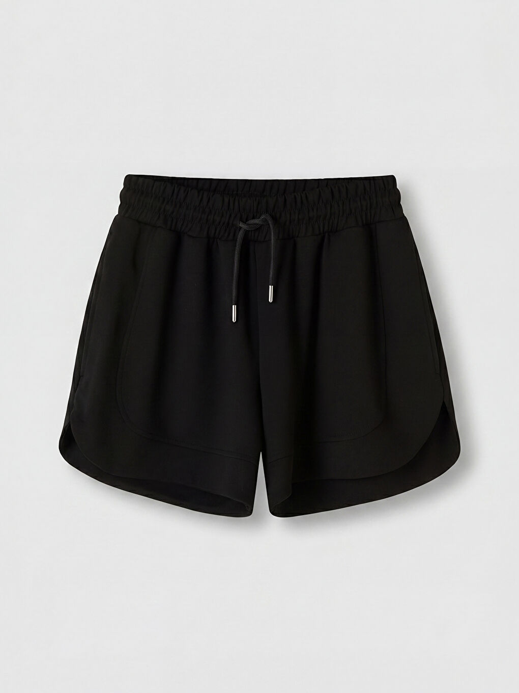 Siyah Soft Touch Kadın Spor Şort