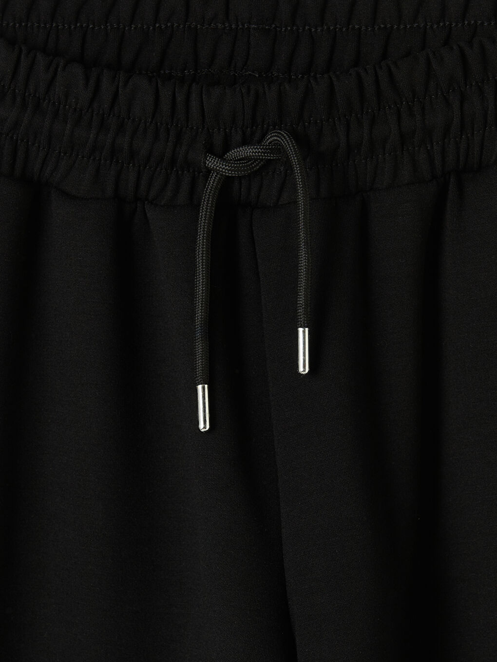 Siyah Soft Touch Kadın Spor Şort-2