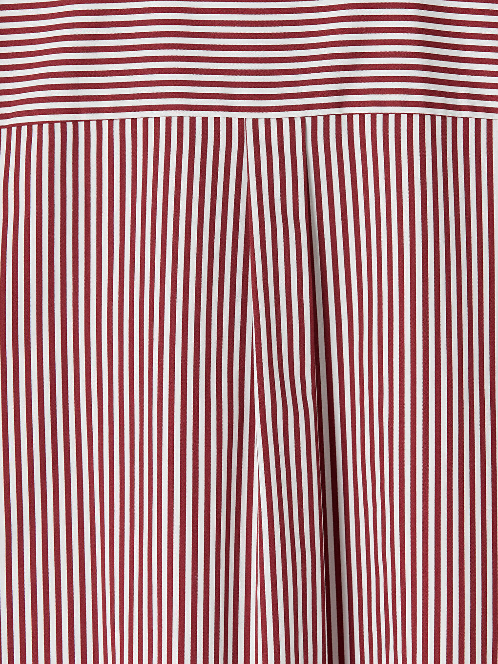 Mürdüm Çizgili Oversize Poplin Kadın Gömlek-3