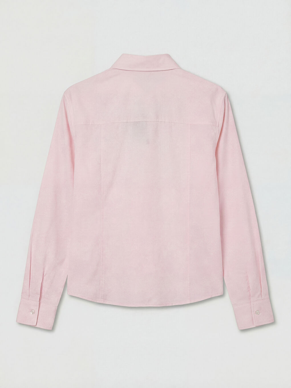 Pembe Poplin Kadın Gömlek-1