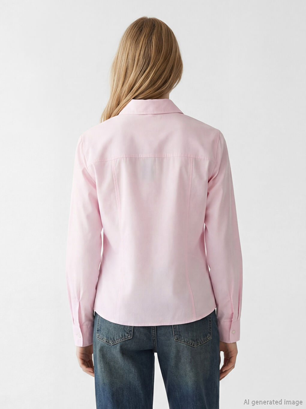 Cămașă din poplin pentru femei-3